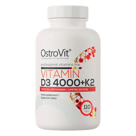OSTROVIT Vitamina D3 4000 + K2 (110 compresse) - Viking Supplements