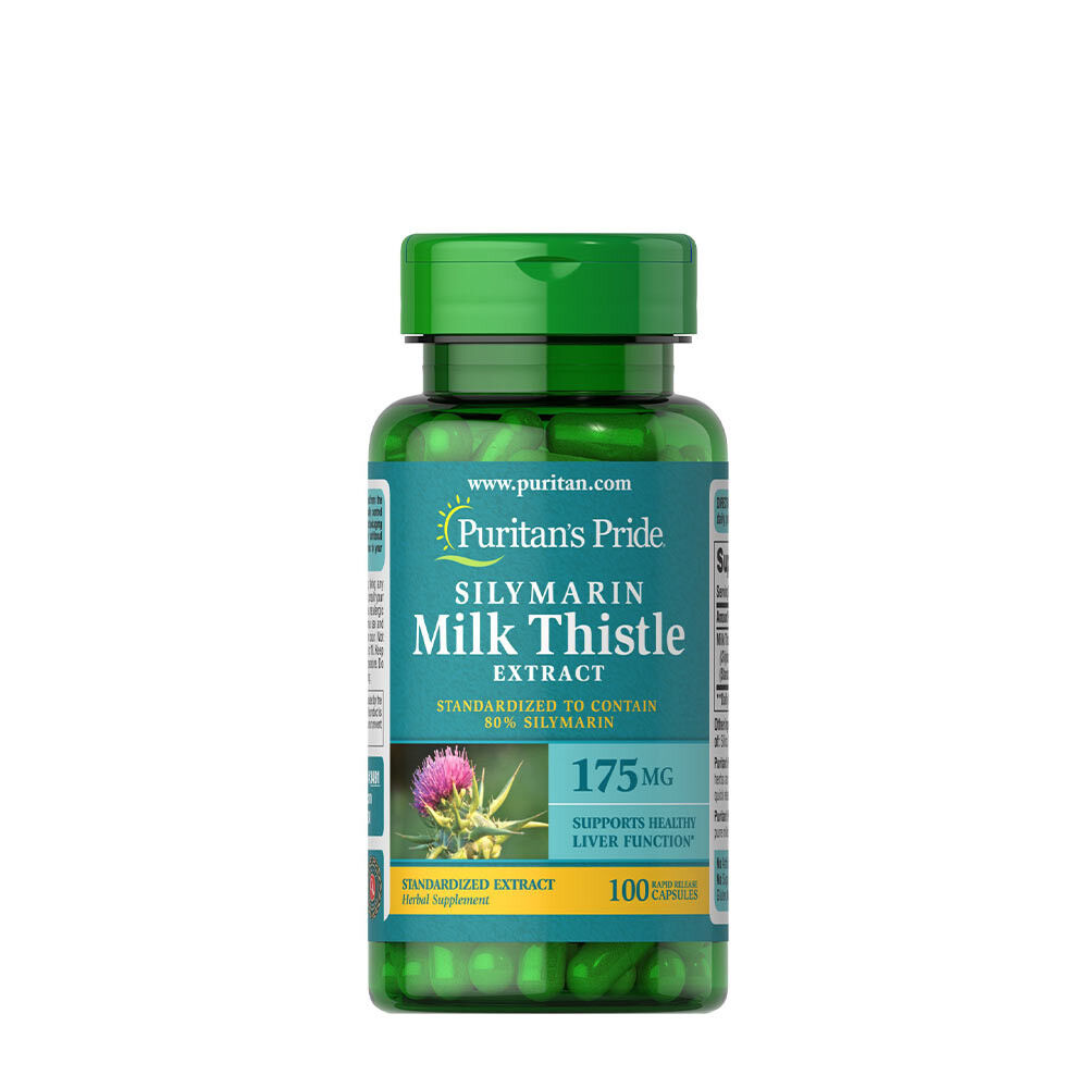 Puritan's Pride Cardo mariano standardizzato 175 mg (silimarina) (100 capsule) - Viking Supplements