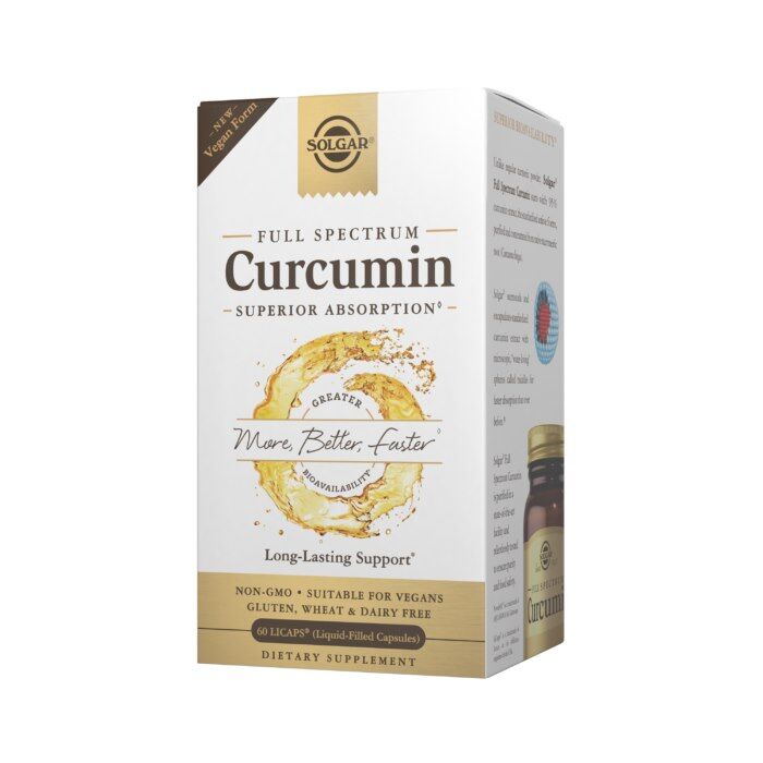 SOLGAR Curcumin Full Spectrum Vegan Form (60 caps) - Viking Supplements
