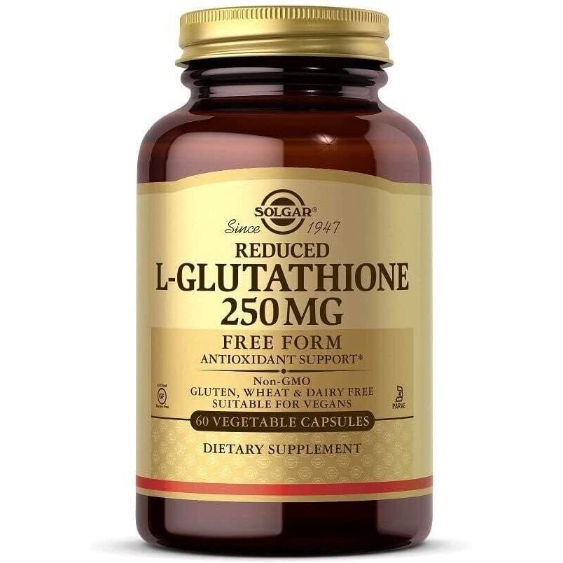 SOLGAR Reduced L-Glutathione 250 mg (60 caps.) - Viking Supplements