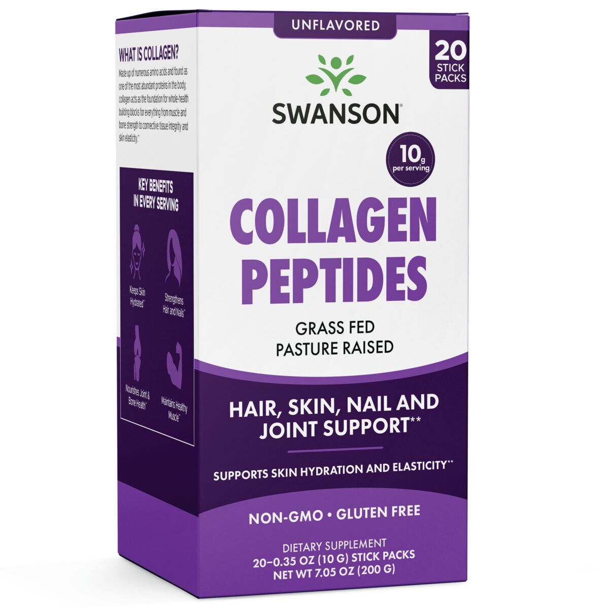 SWANSON Peptidi di collagene - Peptidi di collagene (20 bustine) - Viking Supplements