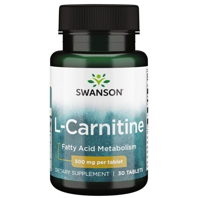 SWANSON L-carnitina 500 mg, 30 compresse - Viking Supplements