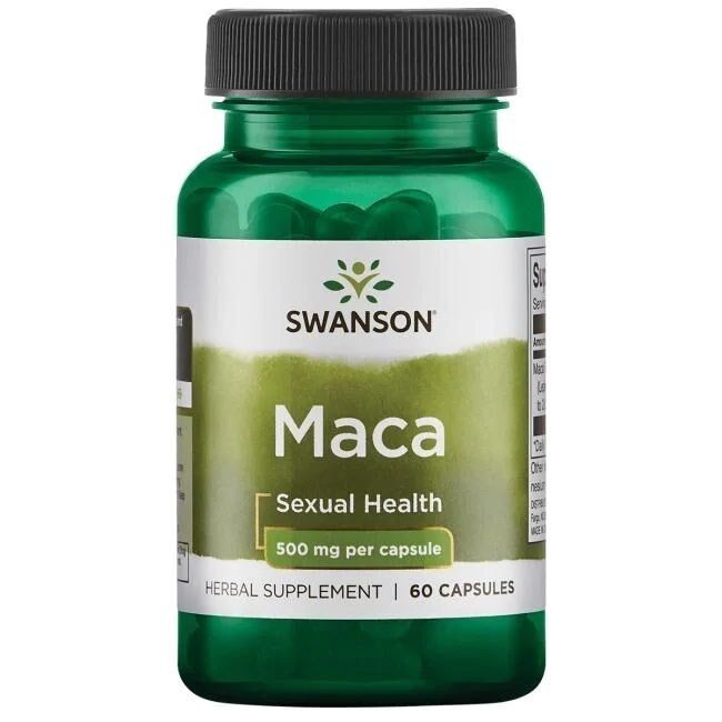 SWANSON Estratto di maca 500 mg 60 capsule - Viking Supplements