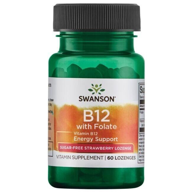 SWANSON Vitamina B-12 + acido folico 60 compresse - Viking Supplements