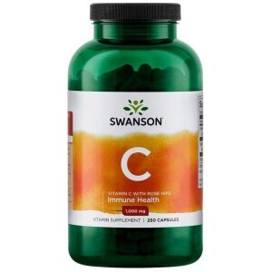 SWANSON Vitamina C 1000 + rosa selvatica 250 capsule - Viking Supplements
