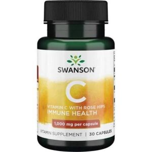 SWANSON Vitamina C 1000 + rosa selvatica 30 capsule - Viking Supplements