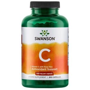 SWANSON Vitamina C 500 + rosa selvatica 250 capsule - Viking Supplements