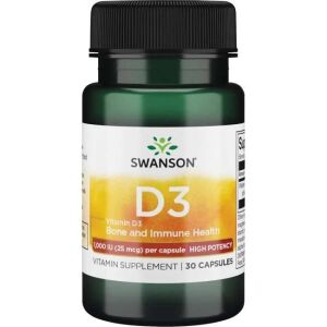 SWANSON Vitamina D-3 1000 UI 30 capsule - Viking Supplements
