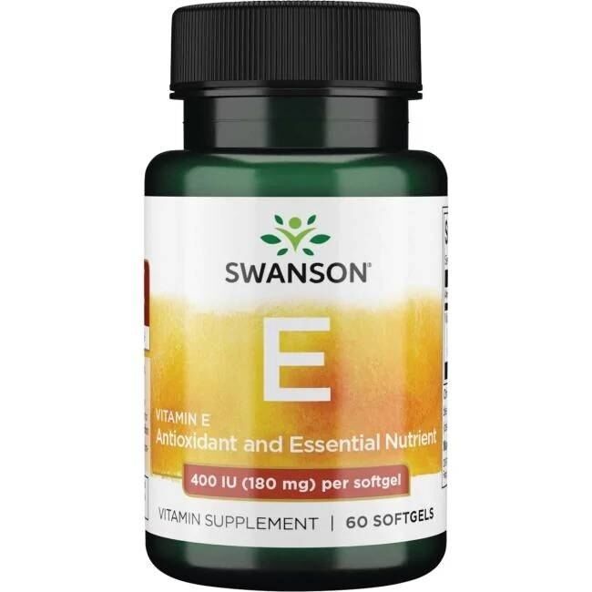 SWANSON Vitamina E 400 IU 60 capsule - Viking Supplements