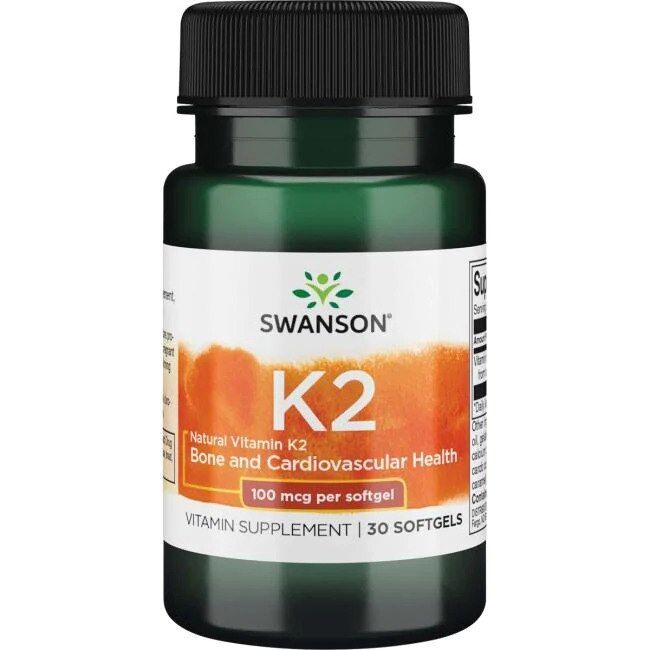 SWANSON Witamina K2 naturalna 100mcg30 kaps - Viking Supplements