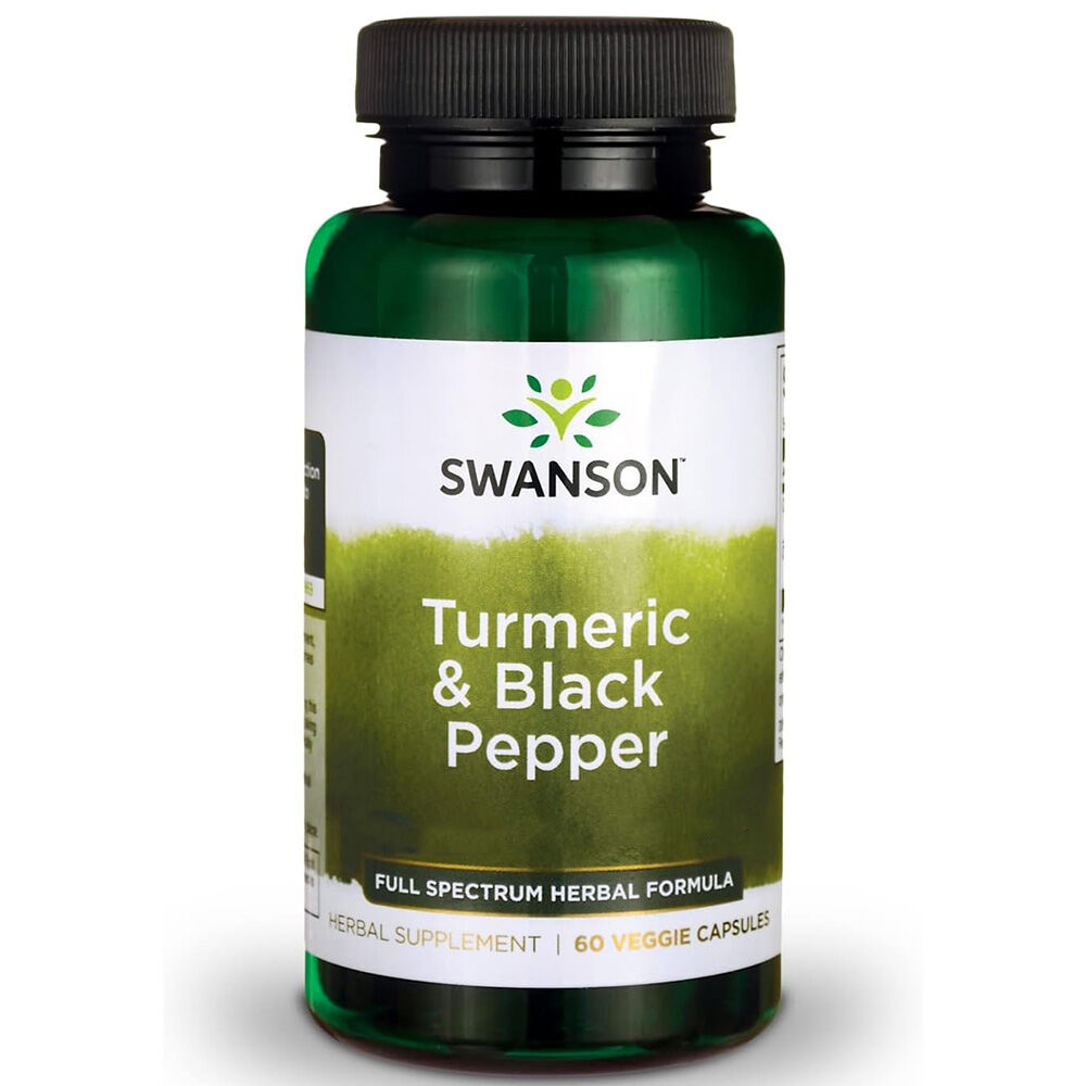 Swanson Curcumina e berberina con pepe nero, 60 capsule - Viking Supplements