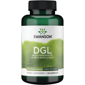 Swanson DGL ad alta potenza 700 mg, 90 capsule - Viking Supplements