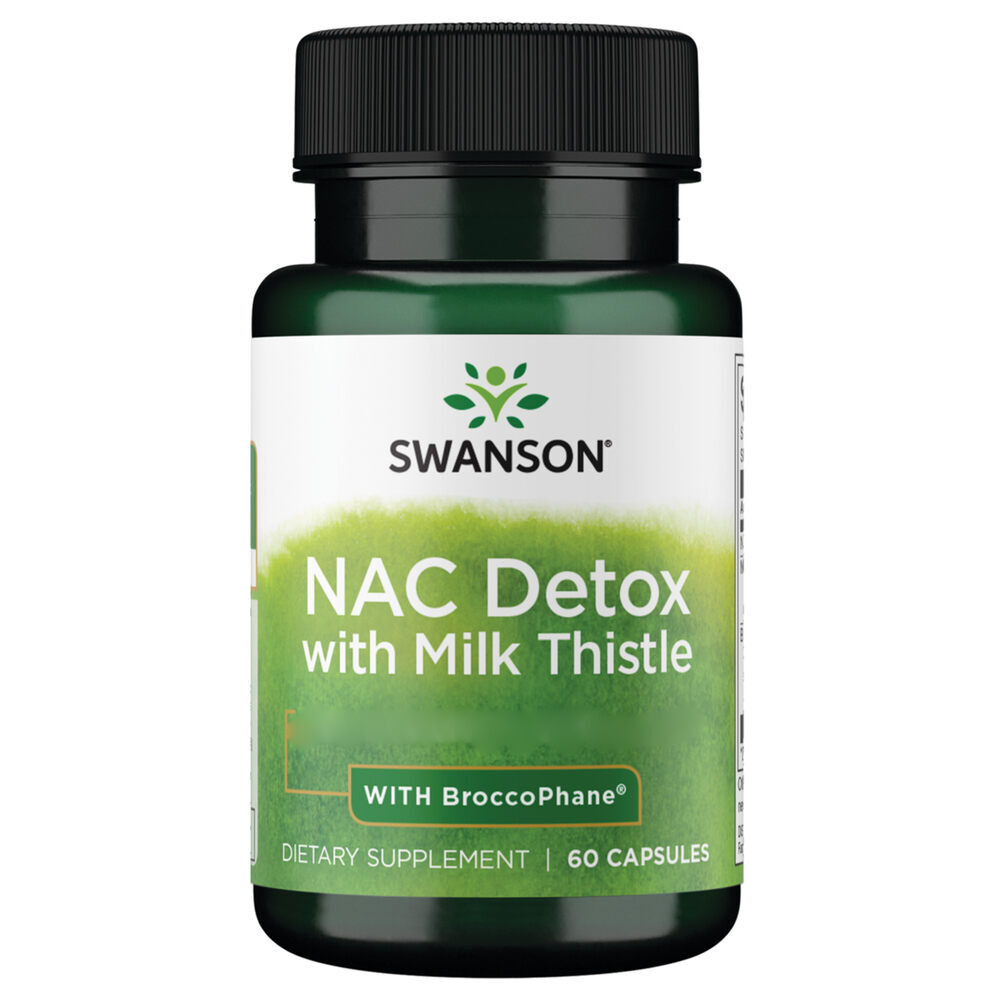Swanson NAC Detox Depot con cardo mariano e Broccophane, 60 capsule - Viking Supplements