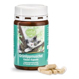TIERLIEB Green-lipped Mussel Cat Capsules (90 caps) - Viking Supplements