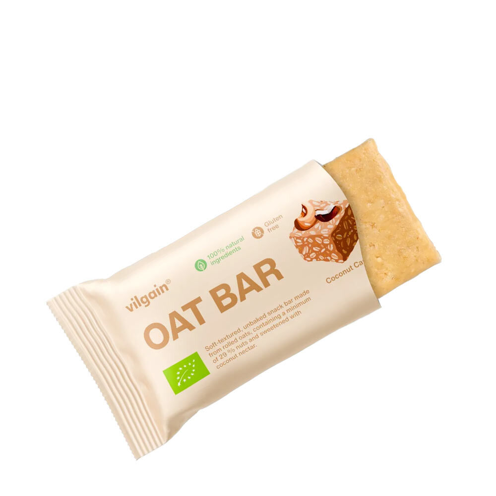 Vilgain Bio Barretta all'avena, cocco e anacardi (50 g) - Viking Supplements