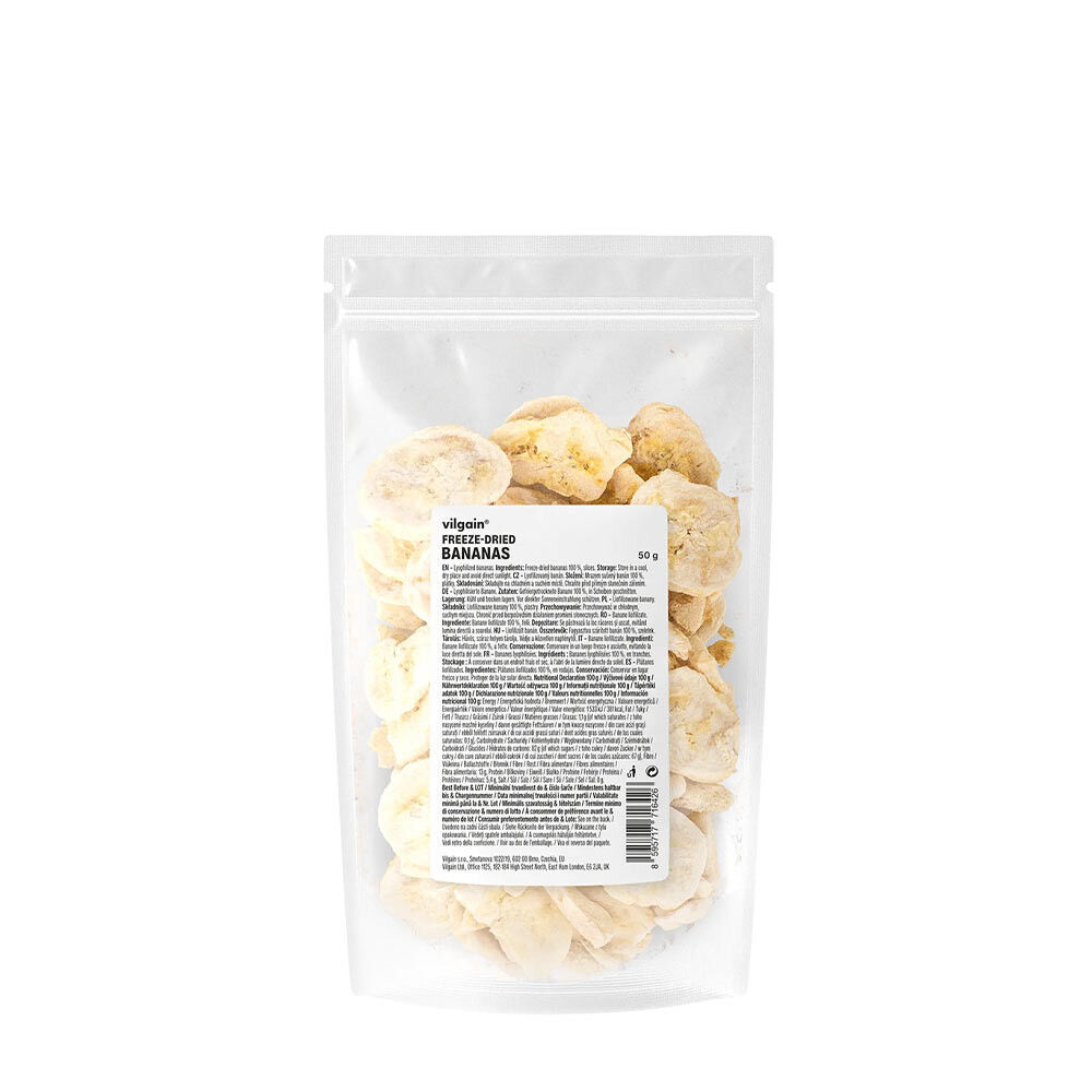 Vilgain Freeze-dried Bananas (50 g) - Viking Supplements