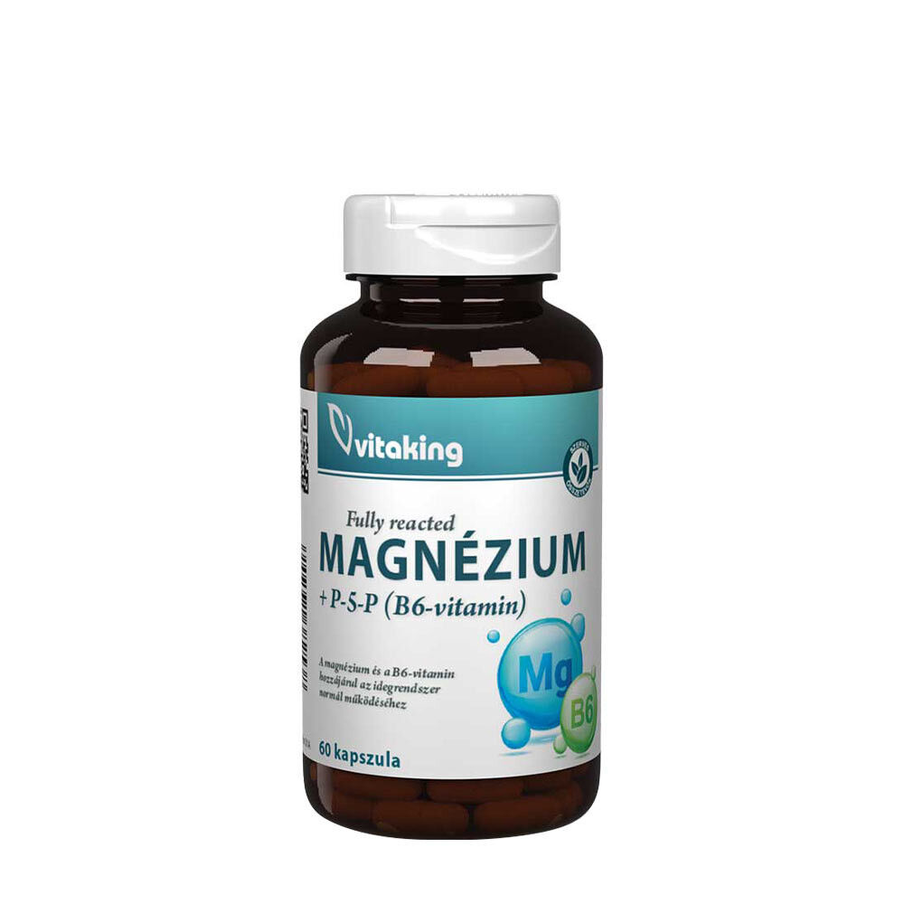 Vitaking Bisglicinato di magnesio + Vitamina B6 (P5P) (60 capsule) - Viking Supplements