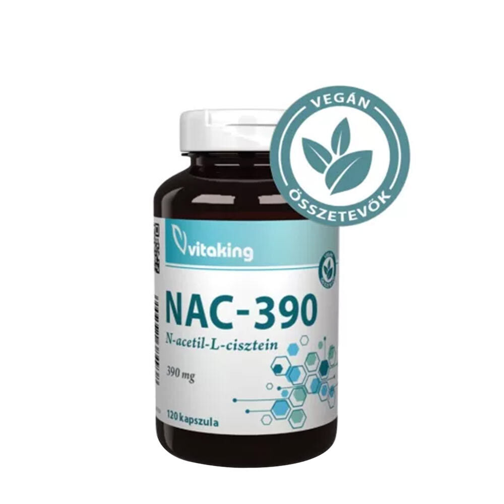 Vitaking NAC-390 (N-acetil-L-cisteina) 390 mg (120 capsule) - Viking Supplements