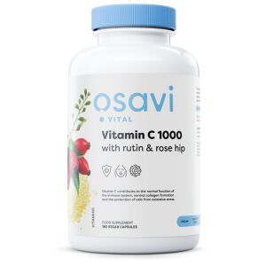 Vitamina C 1000 con rutina e rosa canina - 180 capsule vegane - Viking Supplements