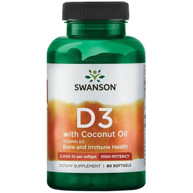 Vitamina D-3 con olio di cocco