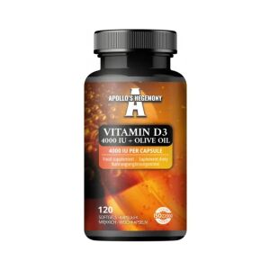Vitamina D3 4000 UI + olio d'oliva - 120 capsule molli - Viking Supplements