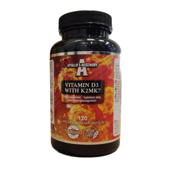 Vitamina D3 con K2 MK7 - 120 capsule vegetali - Viking Supplements