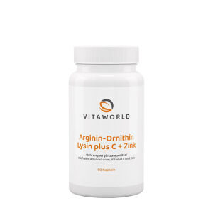 Vitaworld Arginine-Ornithine-Lysine + C + Zinc (60 Caps) - Viking Supplements
