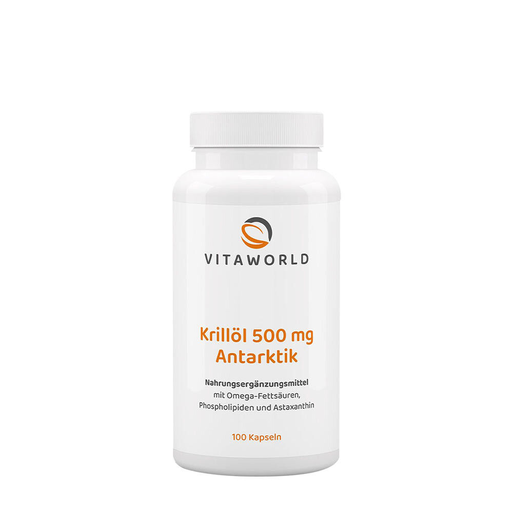 Vitaworld Olio di krill dell'Antartide 500 mg (100 capsule) - Viking Supplements