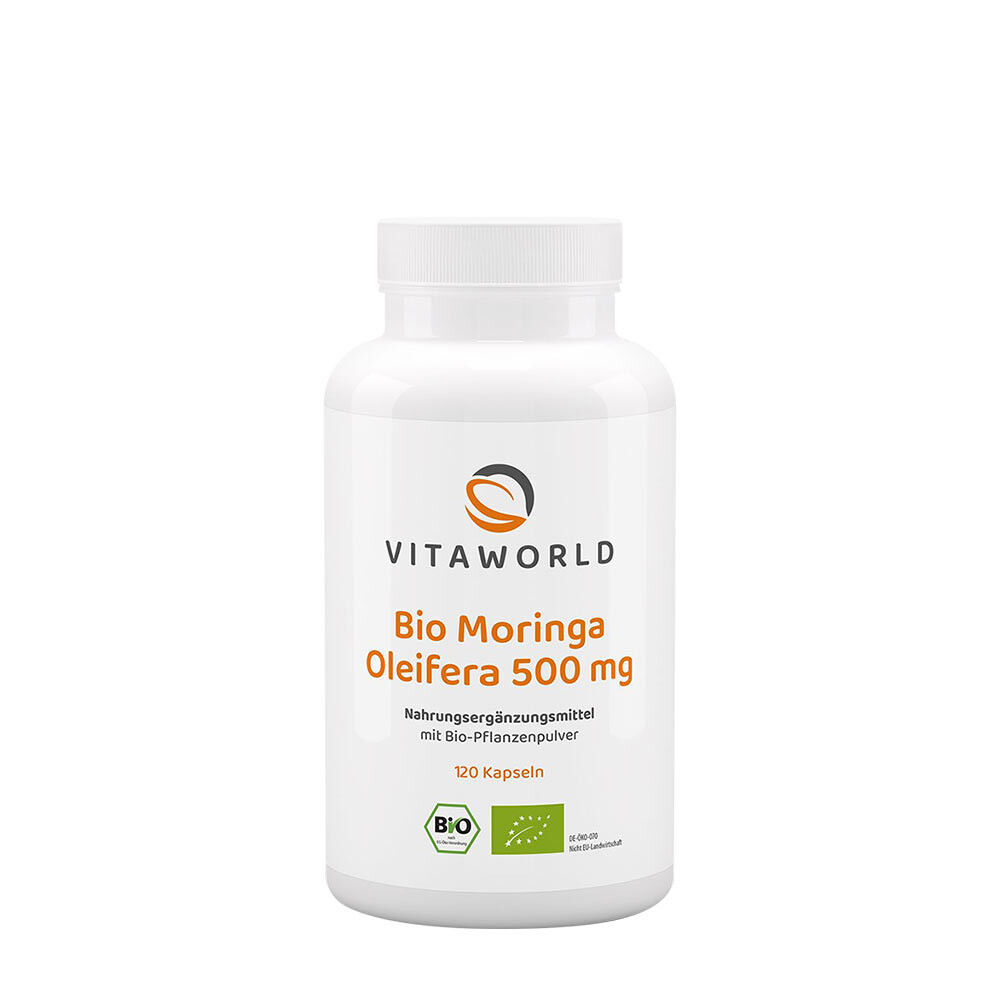 Vitaworld Moringa Oleifera 500 mg biologica (120 capsule) - Viking Supplements
