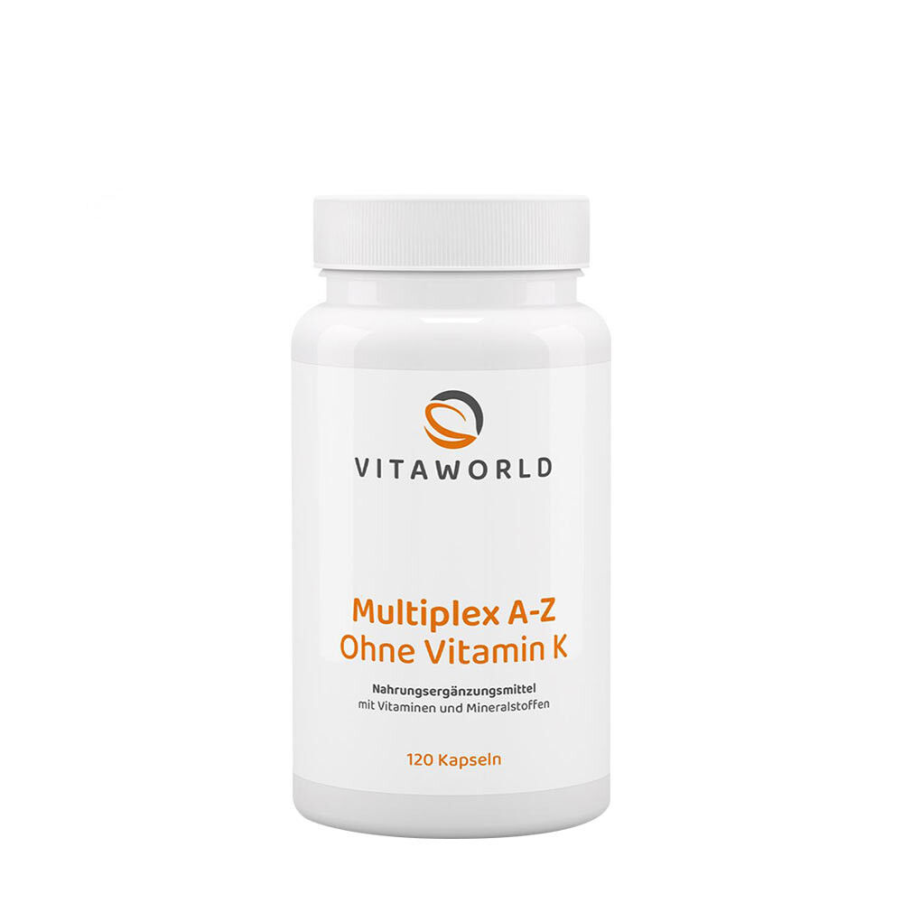 Vitaworld Multiplex A-Z senza vitamina K (120 capsule) - Viking Supplements