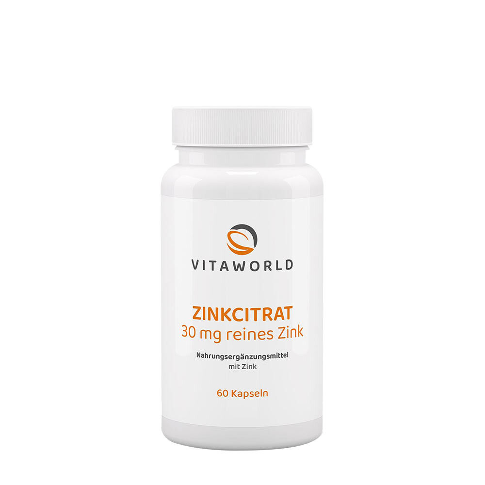 Vitaworld Citrato di zinco 30 mg (60 capsule) - Viking Supplements