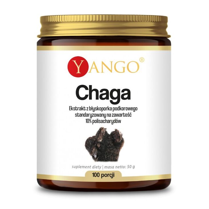 Estratto di Chaga YANGO - Polisaccaridi 10% (50 g) - Viking Supplements